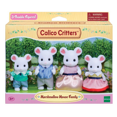 Calico Critters White Mouse Family Set of 4