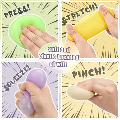 Colorful Dumpling Squishes Stress Balls