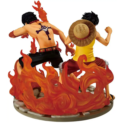 Ace & Luffy (Dramatic Memories) - One Piece - Revible Moment Ichibansho 6" Figures