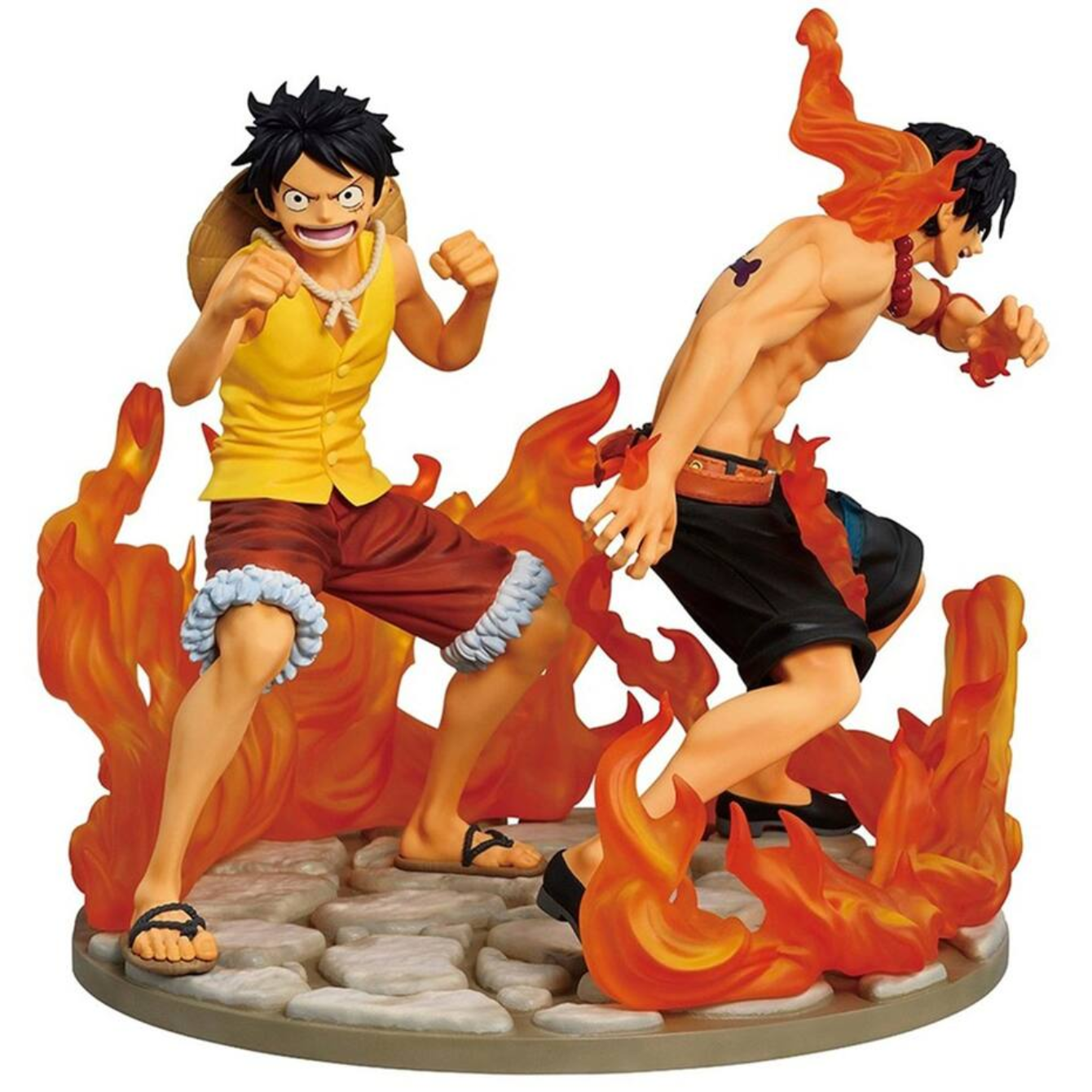 Ace & Luffy (Dramatic Memories) - One Piece - Revible Moment Ichibansho 6" Figures