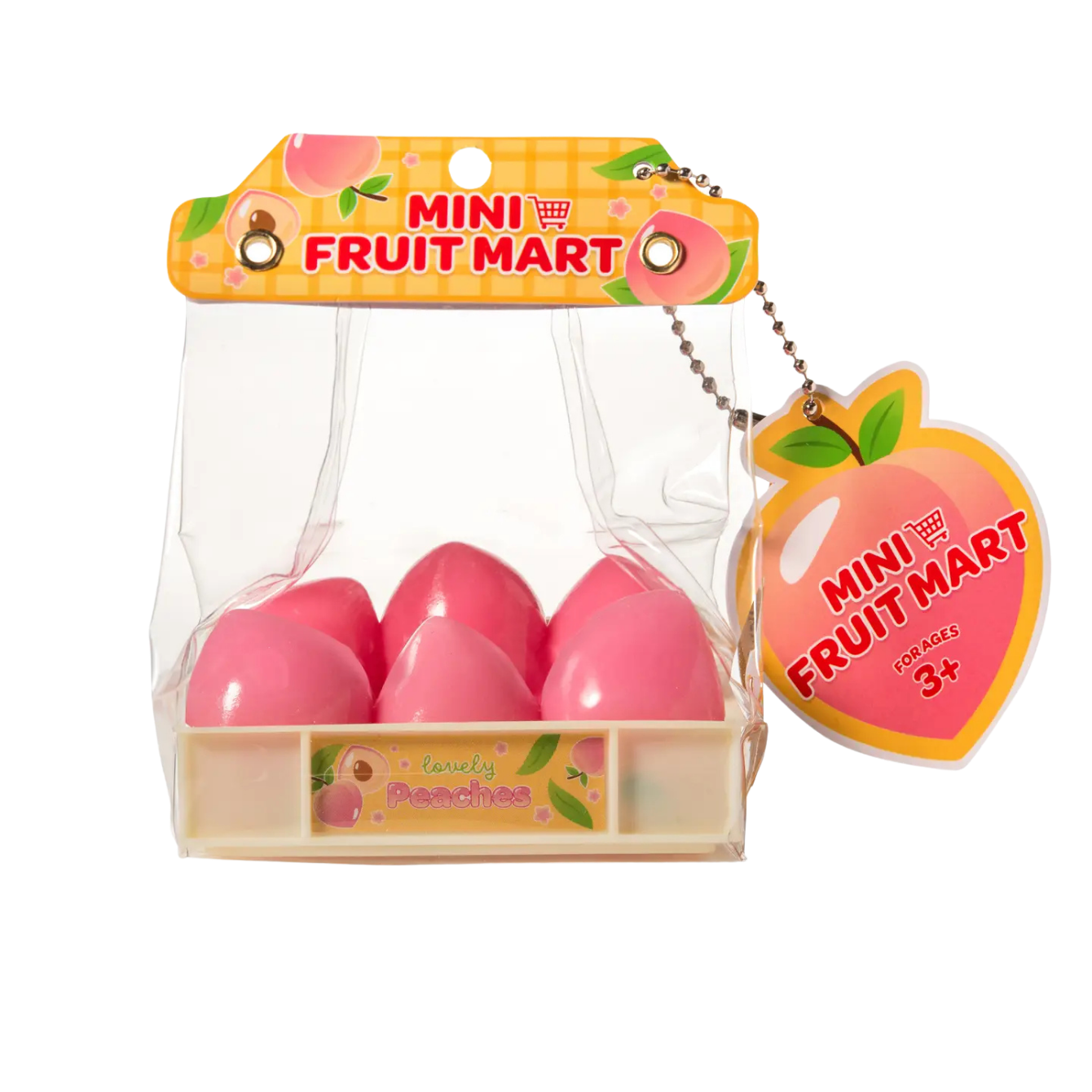 Mini Fruit Mart Taba Squishy Toy Peaches