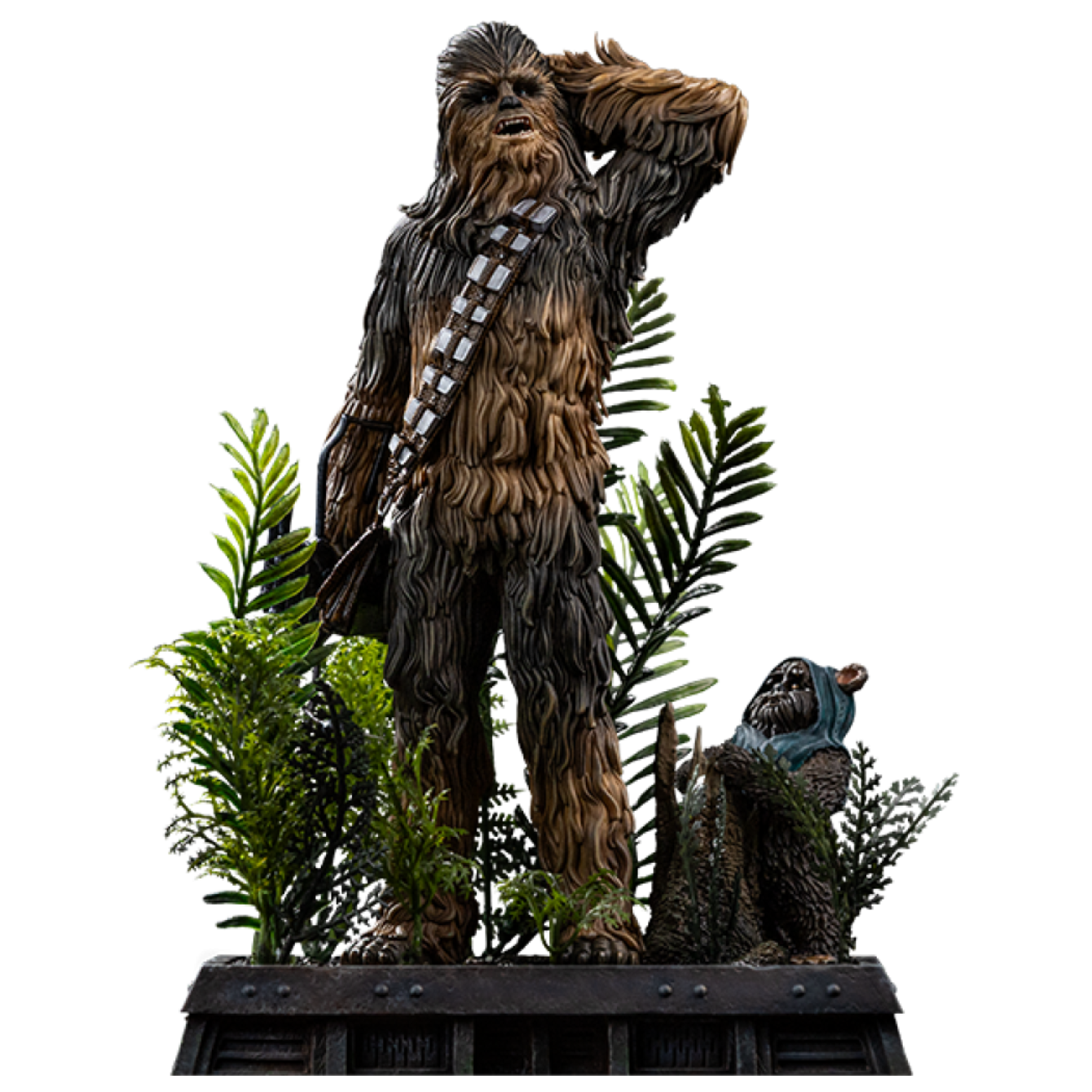 PRE-ORDER Chewbacca and Tokkat 1:10 Scale Statue