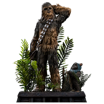 PRE-ORDER Chewbacca and Tokkat 1:10 Scale Statue