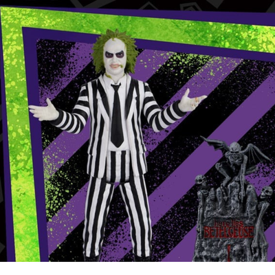 Beetlejuice 5 Points Beetlejuice (Striped Suit) Action Figure