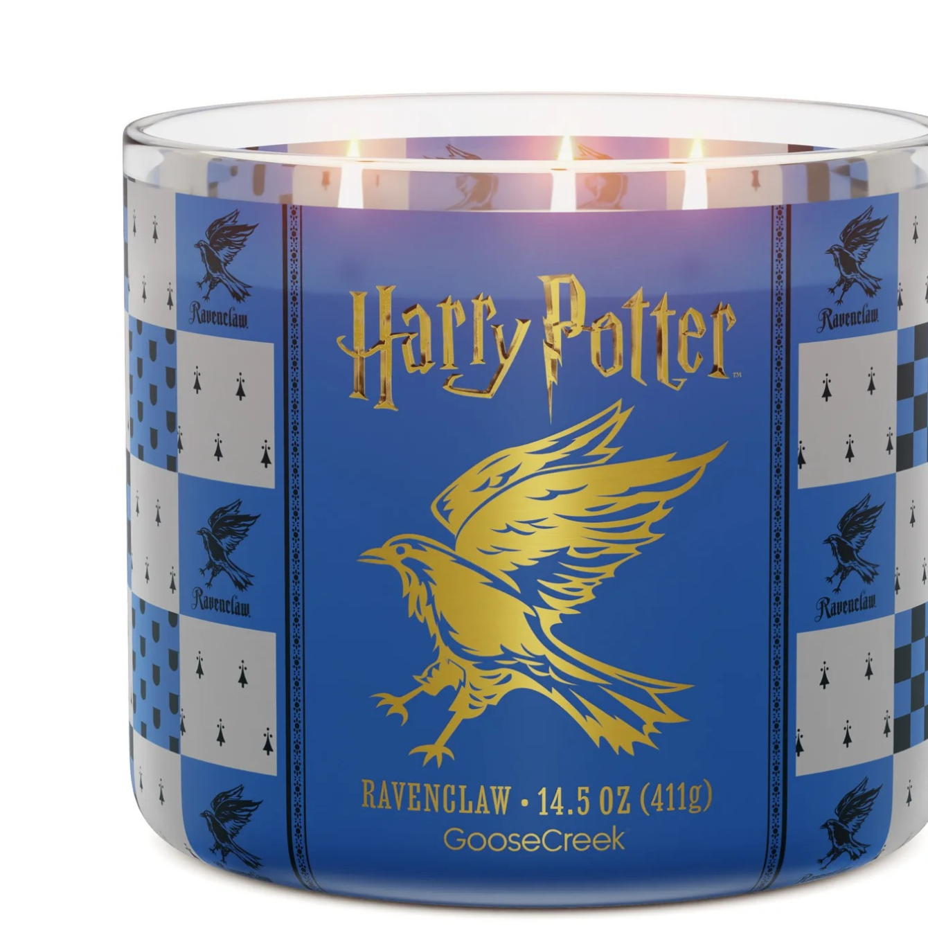 Ravenclaw 3-Wick Harry Potter Candle