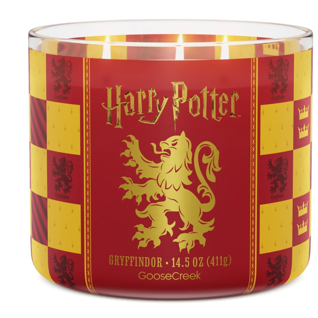 Gryffindor 3-Wick Harry Potter Candle