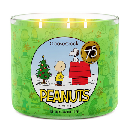 Decorating the Tree 3-Wick Peanuts Candle
