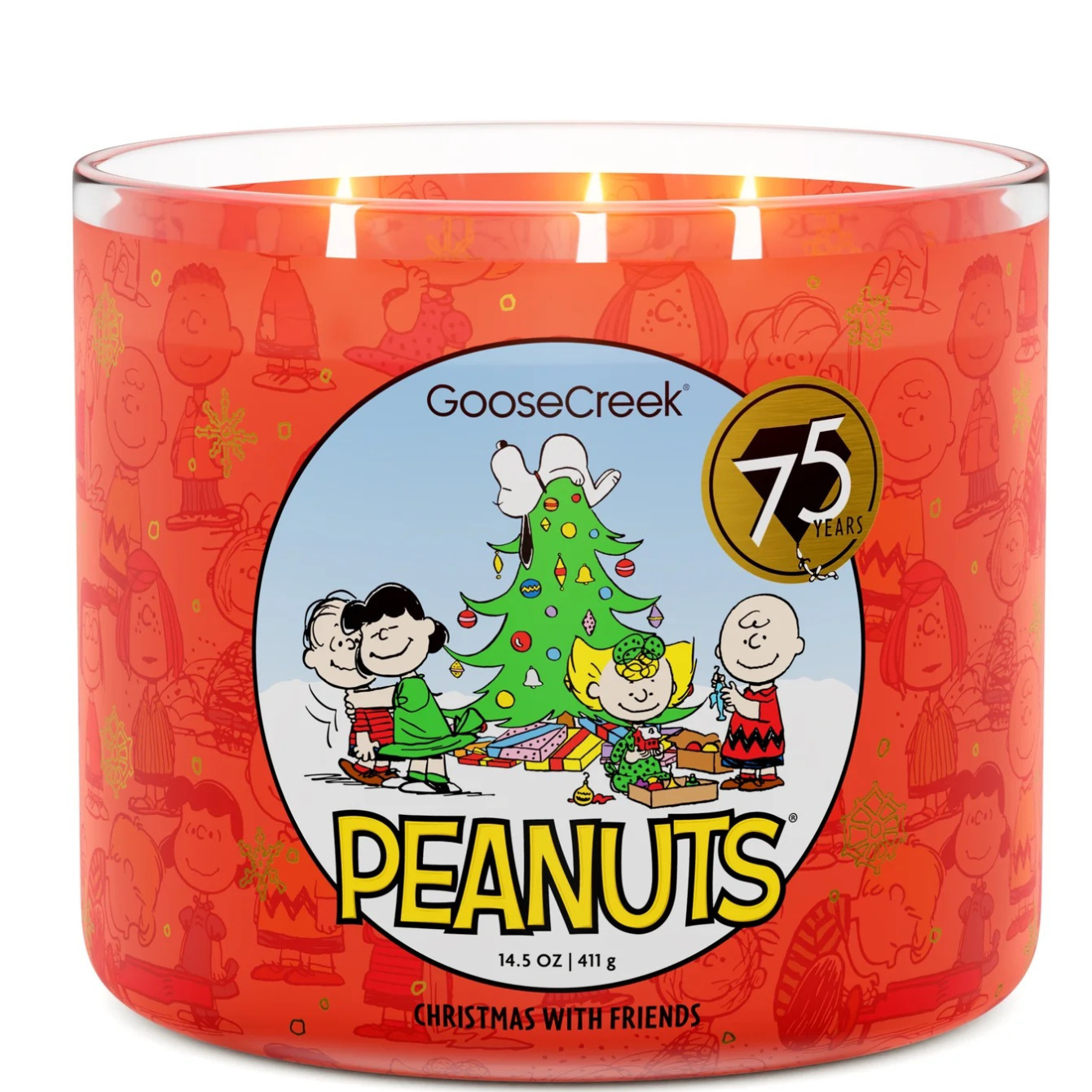 Christmas with Friends 3-Wick Peanuts Candle