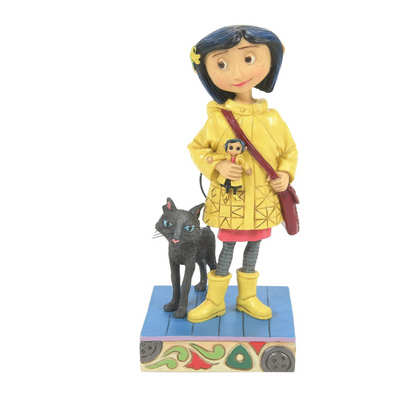 Coraline by Jim Shore | Coraline in Yellow Raincoat | Figurine