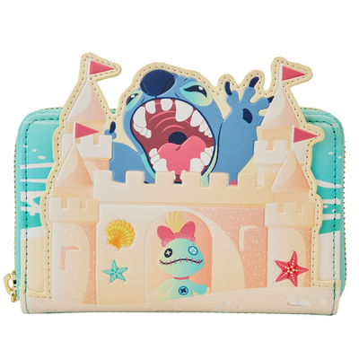 Loungefly Disney Stitch Sandcastle Beach Surprise Wallet