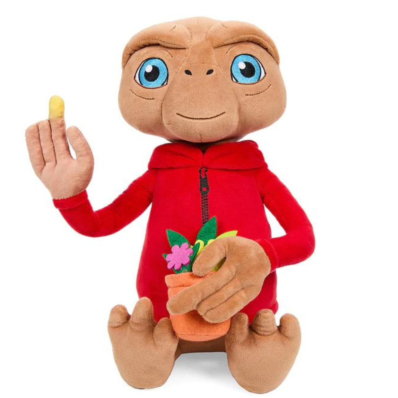 E.T. THE EXTRA-TERRESTRIAL HOODED 13" INTERACTIVE PLUSH WITH LIGHT-UP FINGER