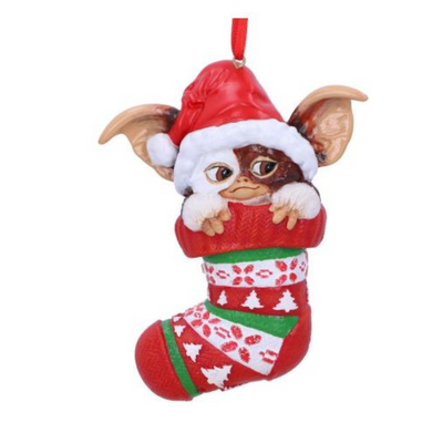 Gremlins Gizmo in Stocking Hanging Ornament 12cm