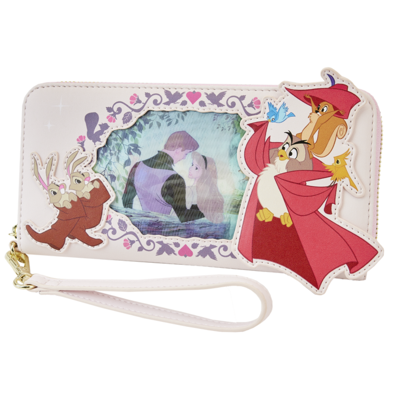 Sleeping Beauty Princess Lenticular Series Wristlet Wallet