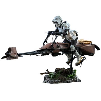 SCOUT TROOPER™ AND SPEEDER BIKE™ Sixth Scale Figure Set by Hot Toys