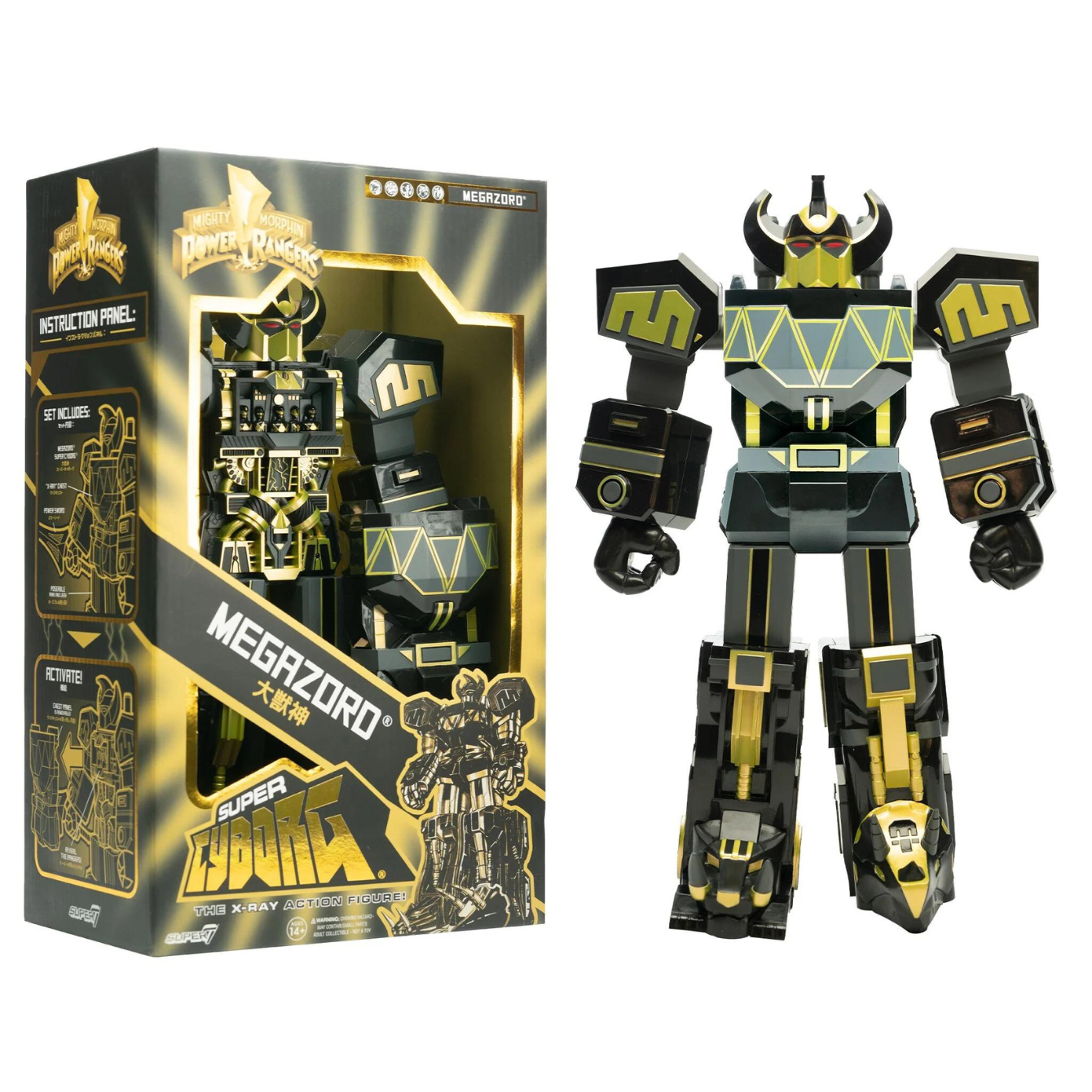 Mighty Morphin Power Rangers Super Cyborg Megazord (Black / Gold)