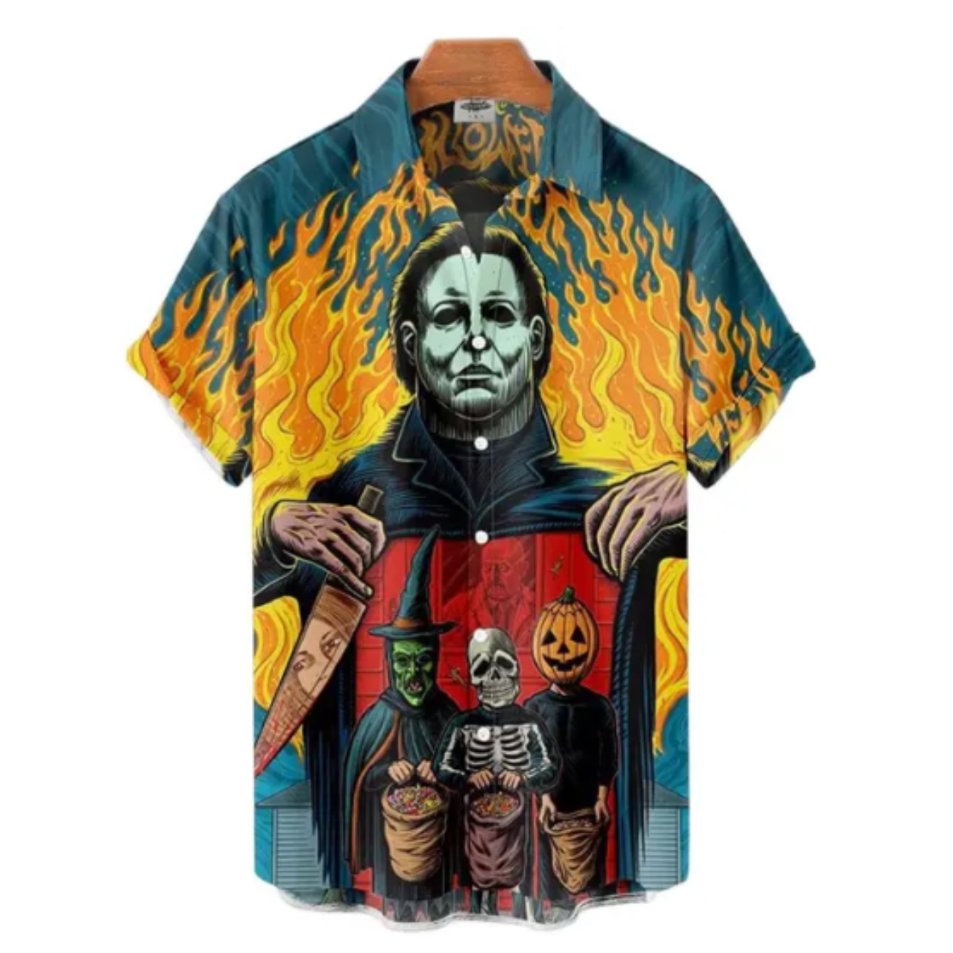 Colorful Horror Icon 3D Print Shirt