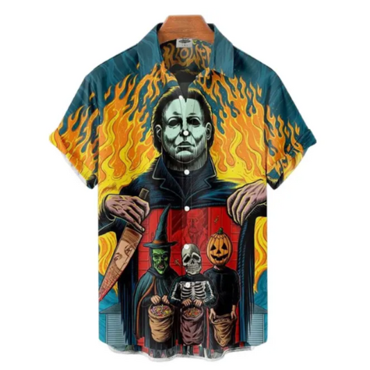 Colorful Horror Icon 3D Print Shirt