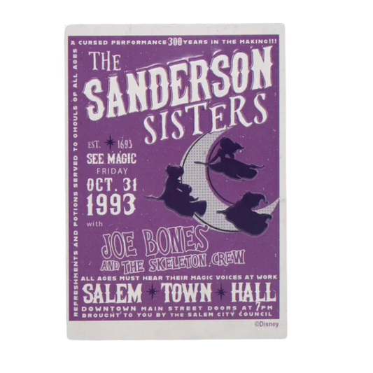 Disney Hocus Pocus Sanderson Sisters Poster Metal Magnet