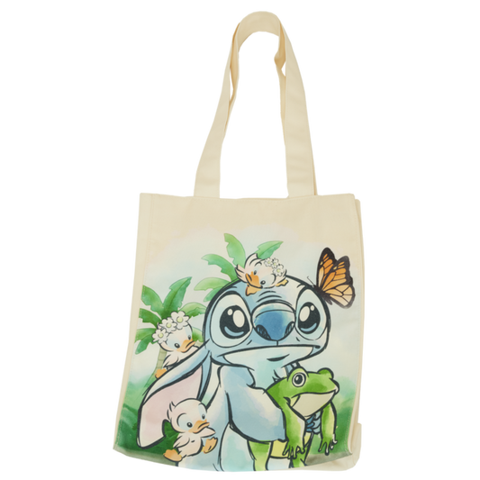 Stitch Springtime Daisy Canvas Tote Bag