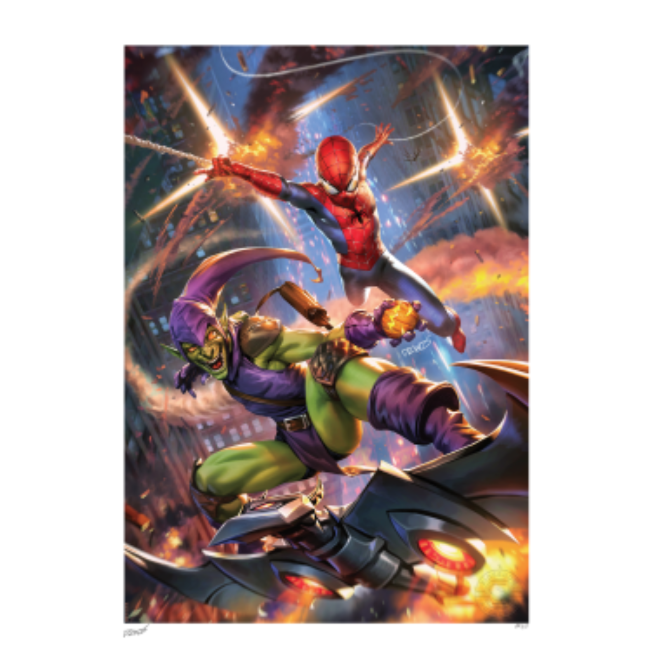 Amazing Spider-Man vs Green Goblin- FRAMED