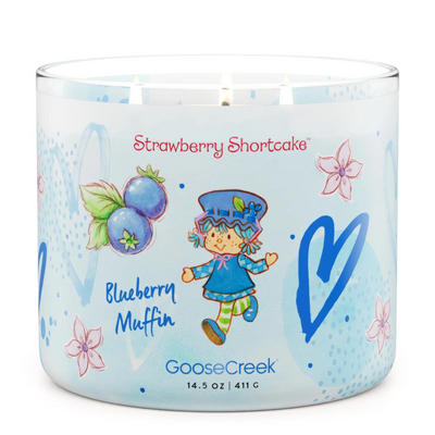 BLUEBERRY MUFFIN 3-WICK STRAWBERRY SHORTCAKE CANDLE