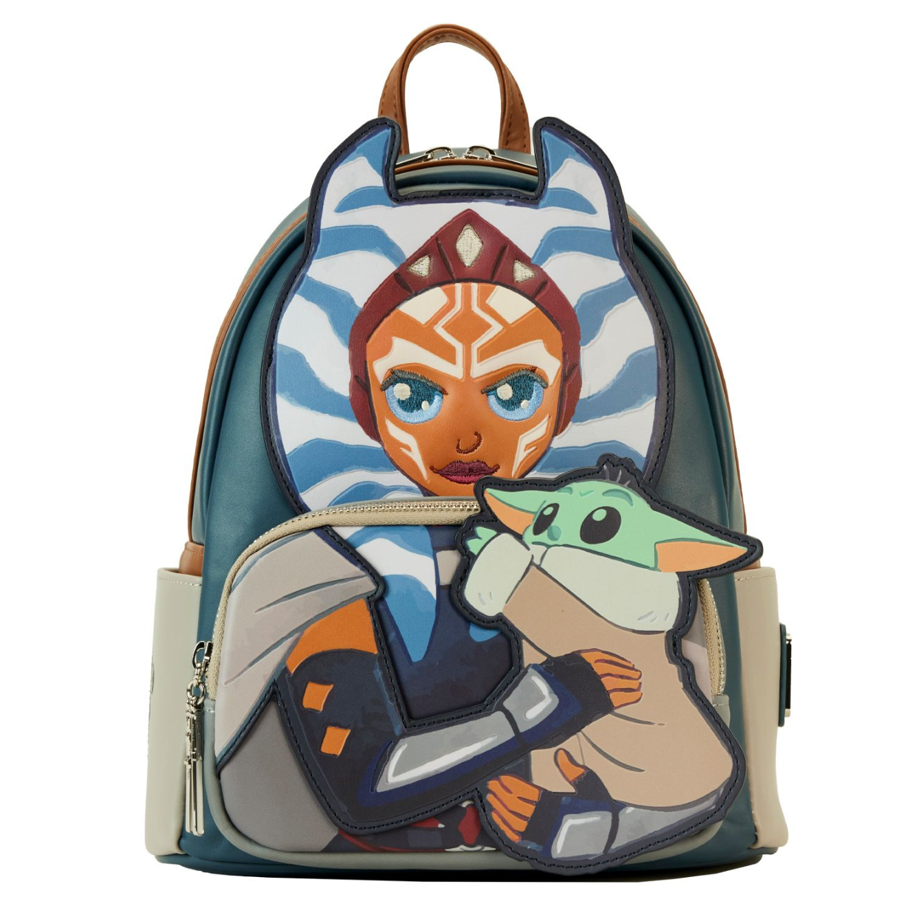 Mandalorian Ahsoka Holding Grogu Mini Backpack