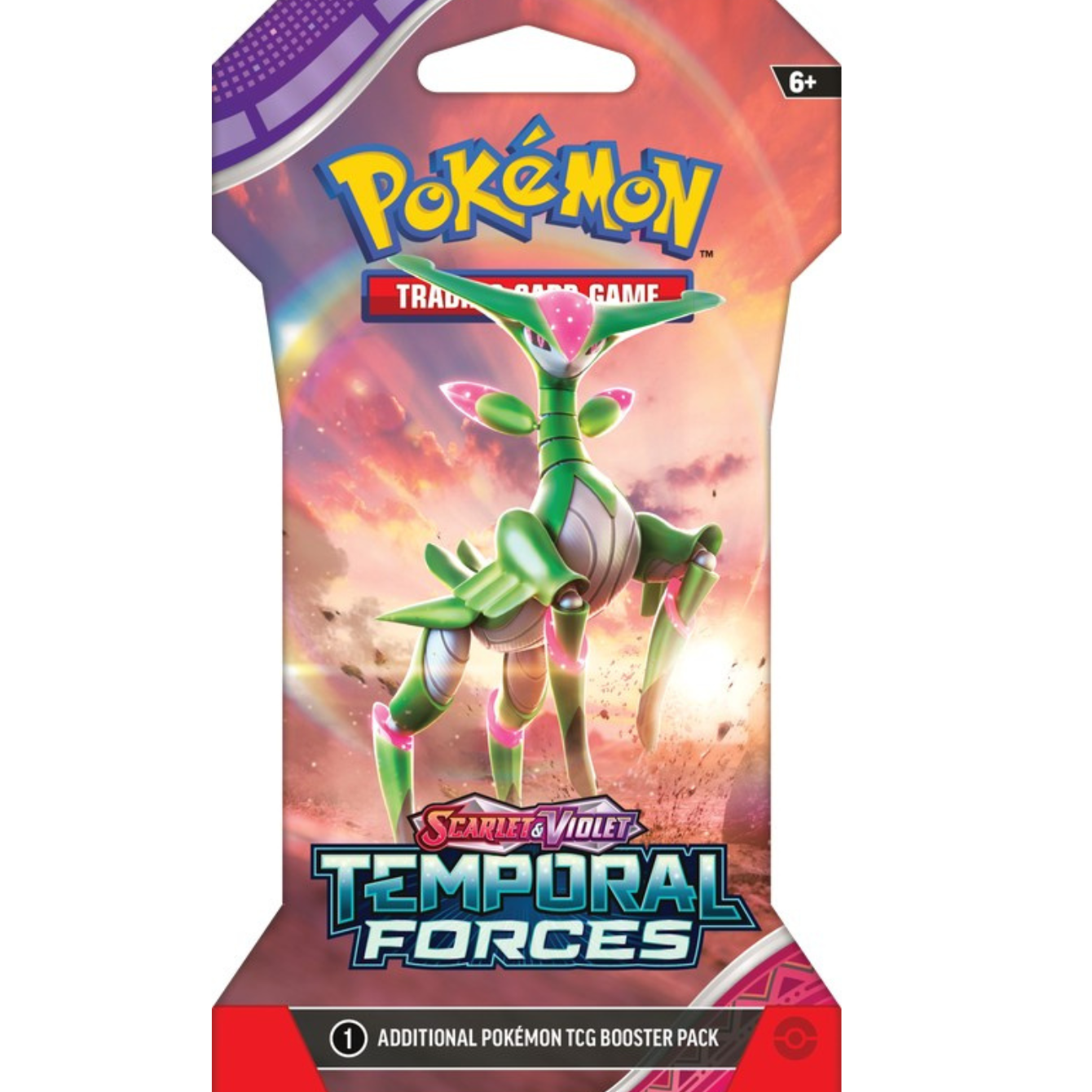 Pokemon Scarlet and Violet 5 Temporal Forces Sleeved Booster