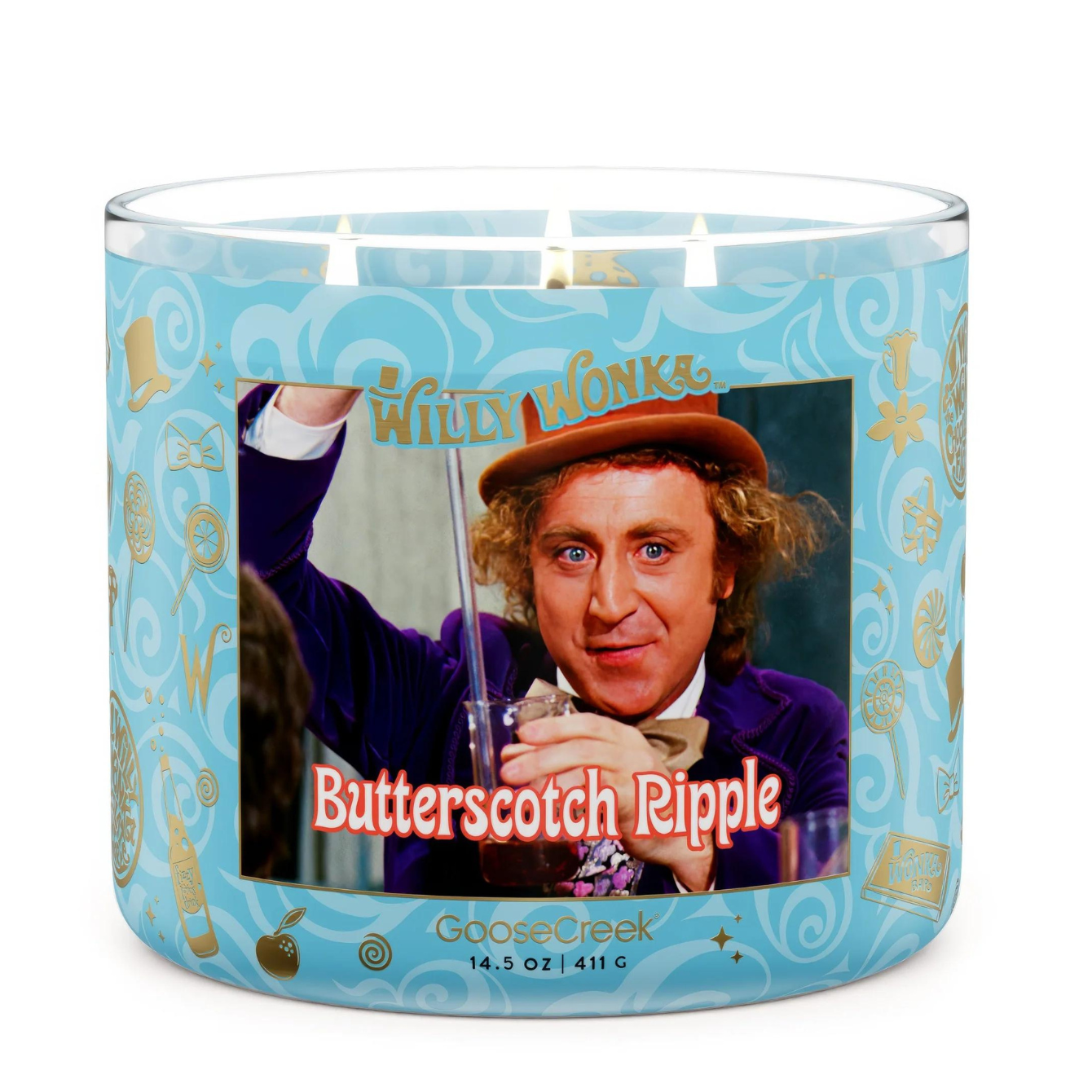 BUTTERSCOTCH RIPPLE 3-WICK WONKA CANDLE