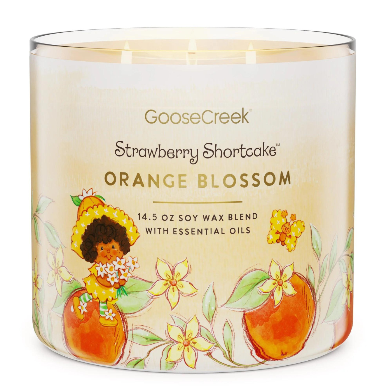 ORANGE BLOSSOM 3-WICK STRAWBERRY SHORTCAKE CANDLE