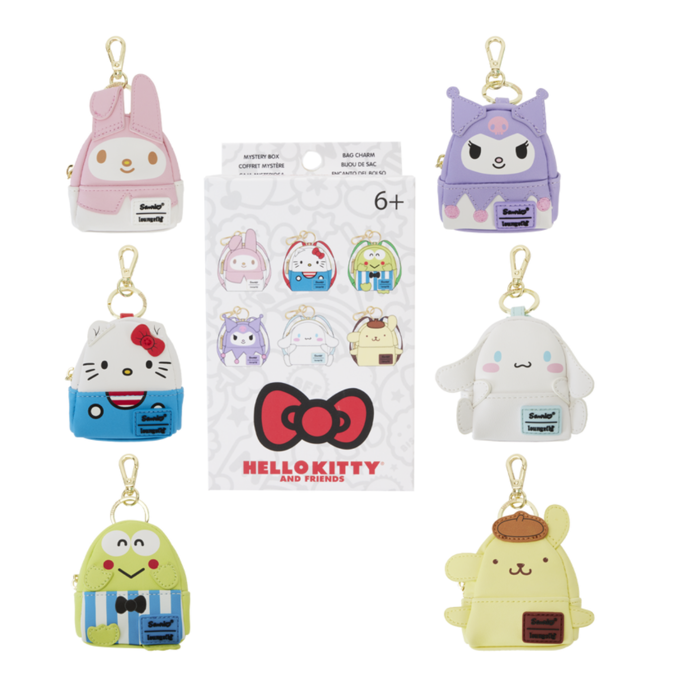 Sanrio Hello Kitty & Friends 50th Anniversary Mystery Mini Backpack Keychain