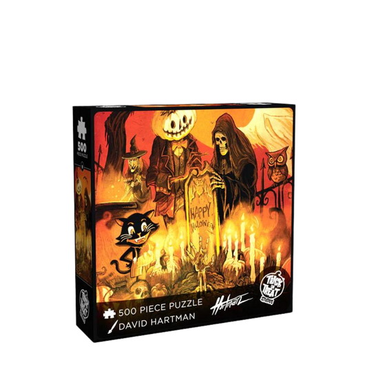 HALLOWEEN AT THE CEMETERY 500 PIECE JIGSAW PUZZLE