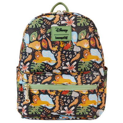 Loungefly Disney Lion King 30TH Anniversary Silhouette AOP Nylon Backpack