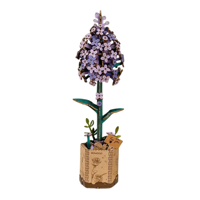 Rowood DIY Wooden Flower LILAC 3D Wooden Puzzle