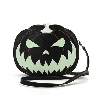 Glow in the Dark Jack O Lantern Crossbody Bag