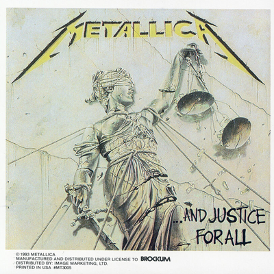 Metallica - And Justice For All - Window Sticker