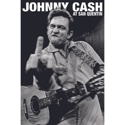 Johnny Cash - Finger / San Quentin (Verticle) - Regular Poster
