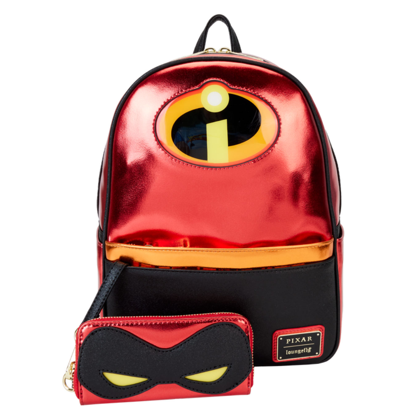 PRE-ORDER The Incredibles 20th Anniversary Light Up Metallic Cosplay Mini Backpack with Coin Bag