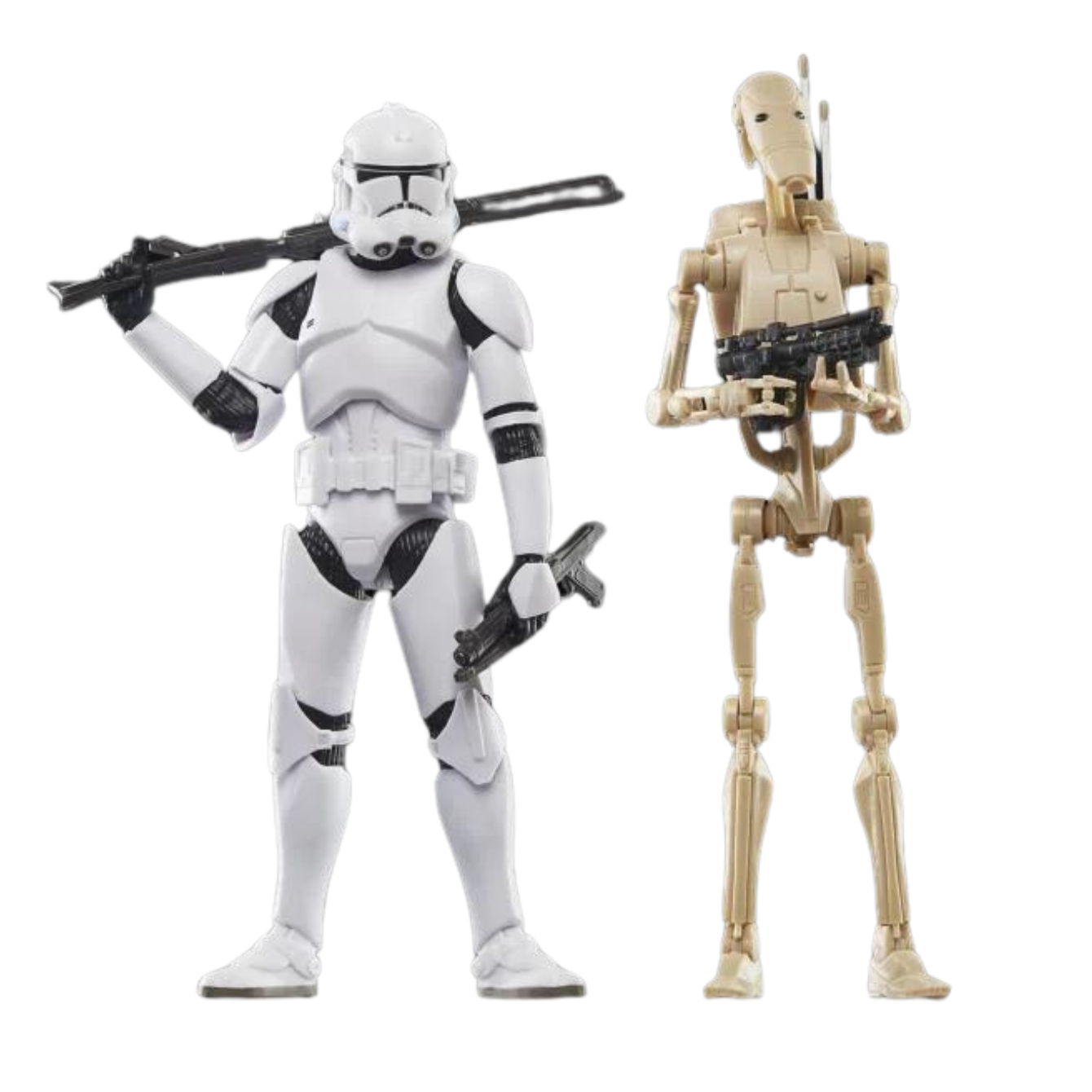 Star Wars: The Black Series 6" Phase II Clone Trooper & Battle Droid Two-Pack (The Clone Wars)