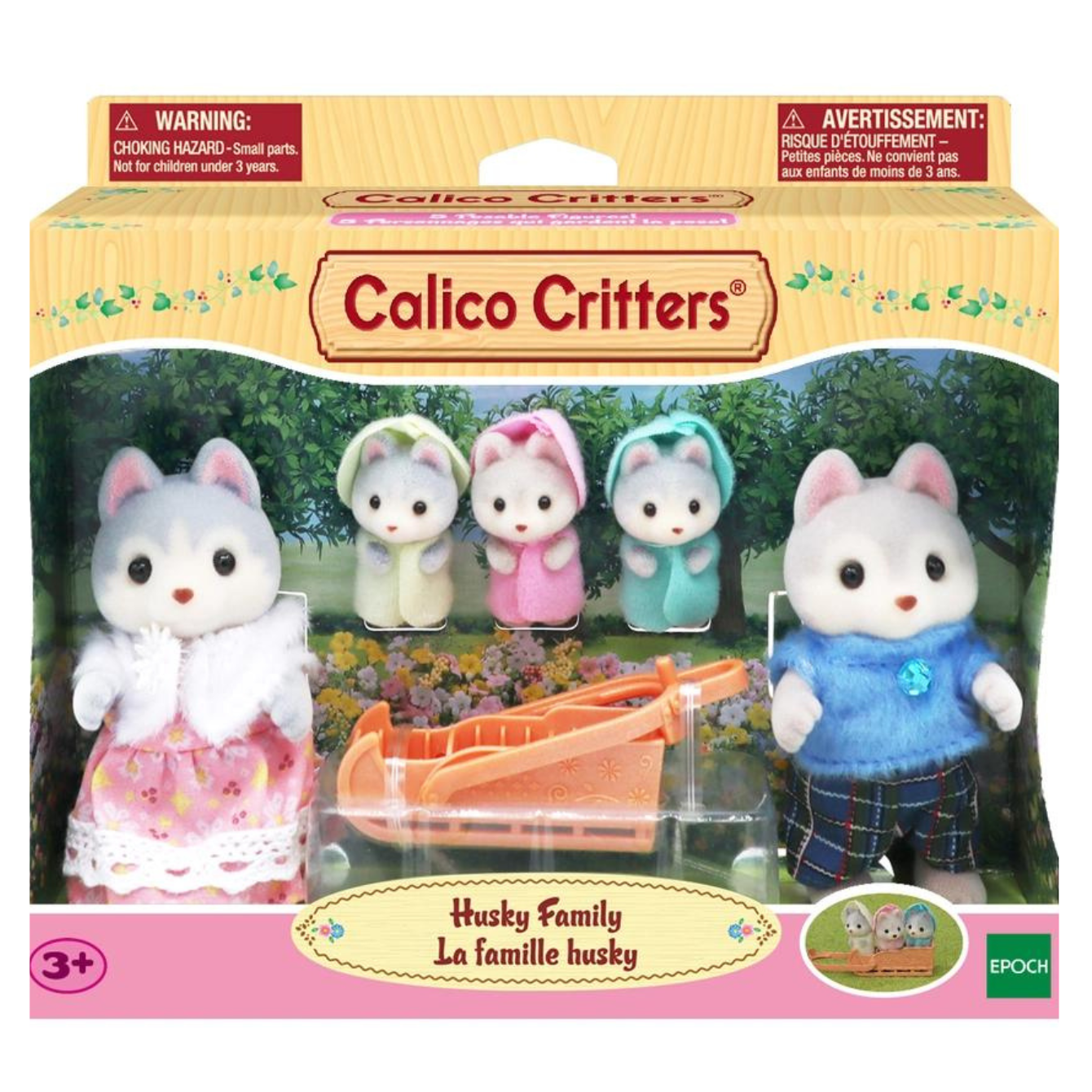 Calico Critters Husky Family Set of 5