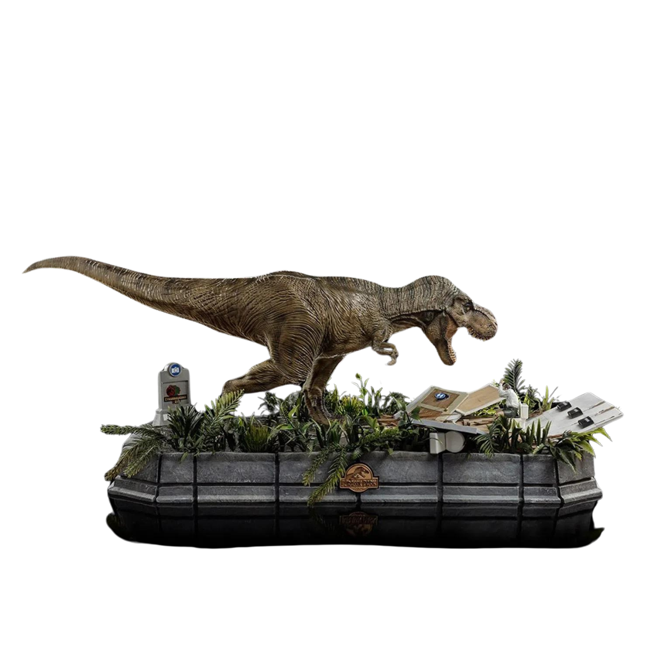 Statue Rex and Donald Gennaro - Jurassic Park - Demi Scale 1/20 - Iron Studios