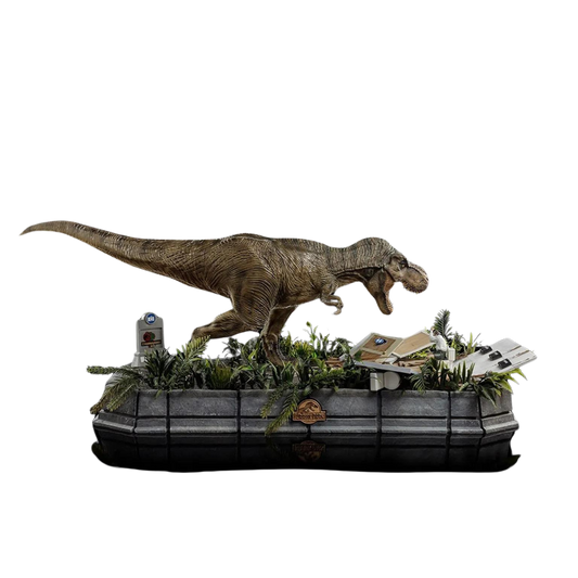 Statue Rex and Donald Gennaro - Jurassic Park - Demi Scale 1/20 - Iron Studios