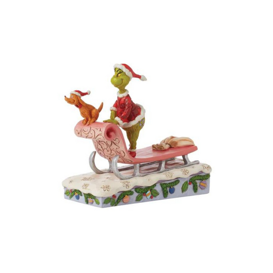 Grinch and Max on Sled