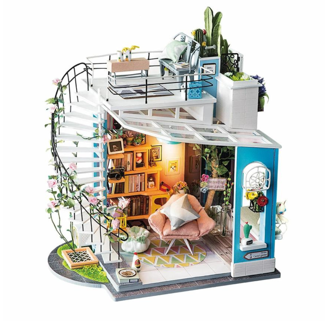 Rolife Dora's Loft  Diy Mini House Duplex Apartment