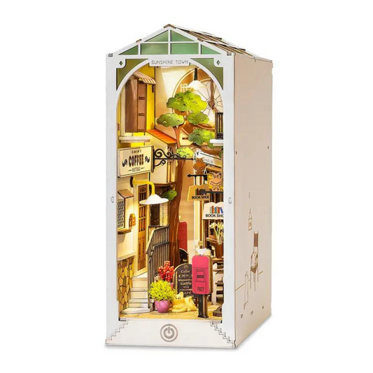 Robotime Diy House Sunshine Town Book Nook Puzzles