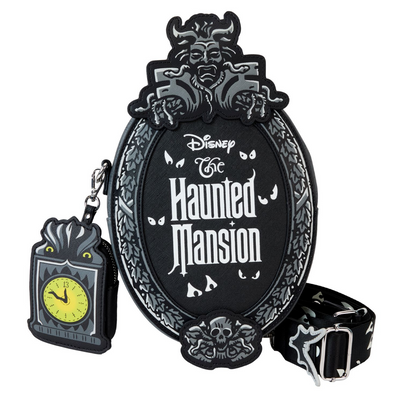 PRE-ORDER Loungefly Disney Haunted Mansion Plaque Crossbody Bag