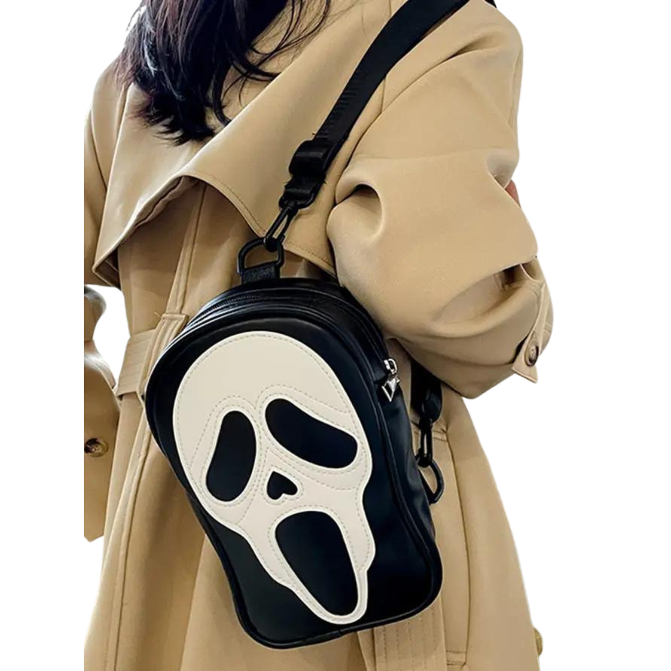 Ghost Scream Crossbody Chest Bag ZK482