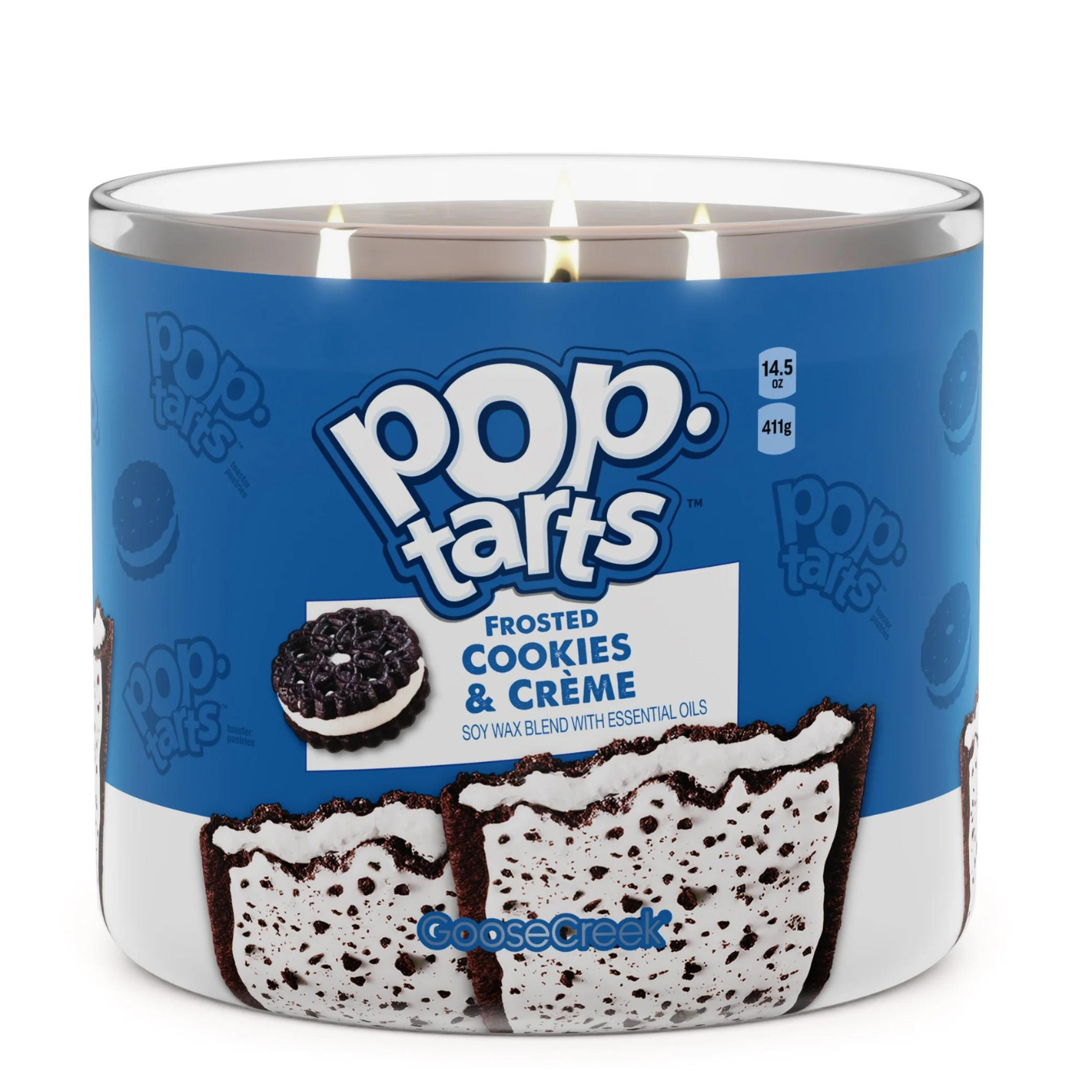 Frosted Cookies & Crème Pop-Tart Large 3-Wick Candle