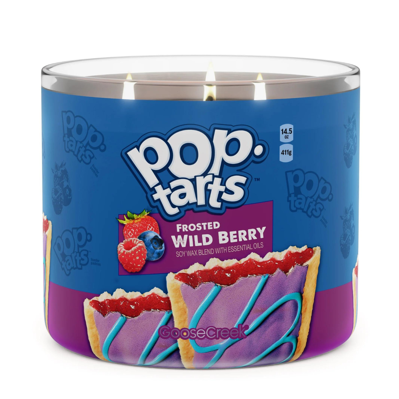 Frosted Wild Berry Pop-Tart Large 3-Wick Candle