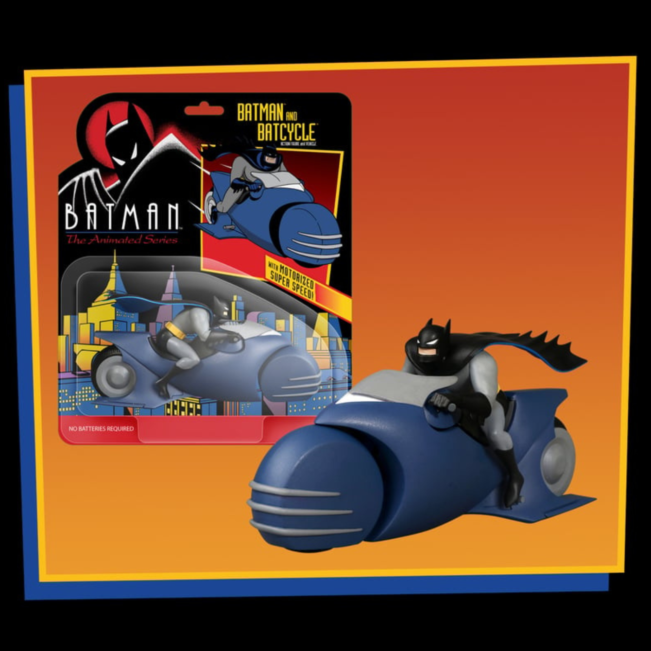 PRE-ORDER -Batman: The Animated Series - Series 2 Batman & Batcycle Set