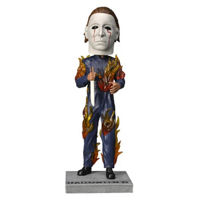 Halloween II Michael Myers on Fire Head Knocker